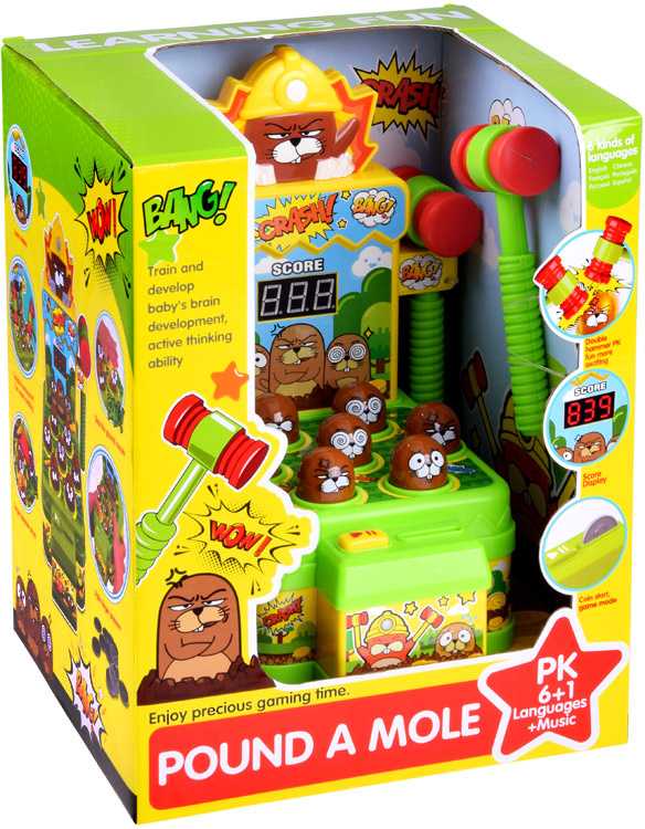 Jokomisiada Arcade game "Hit the moles with a hammer" - light and sound ZA5954