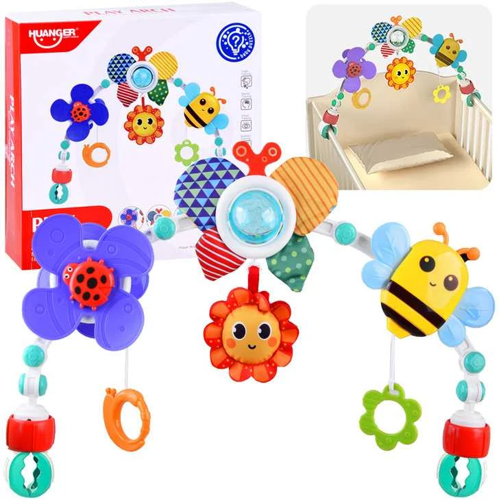 Jokomisiada arka į vežimėlį, lovytę, kėdutę Cheerful Toys kūdikiams ZA4311