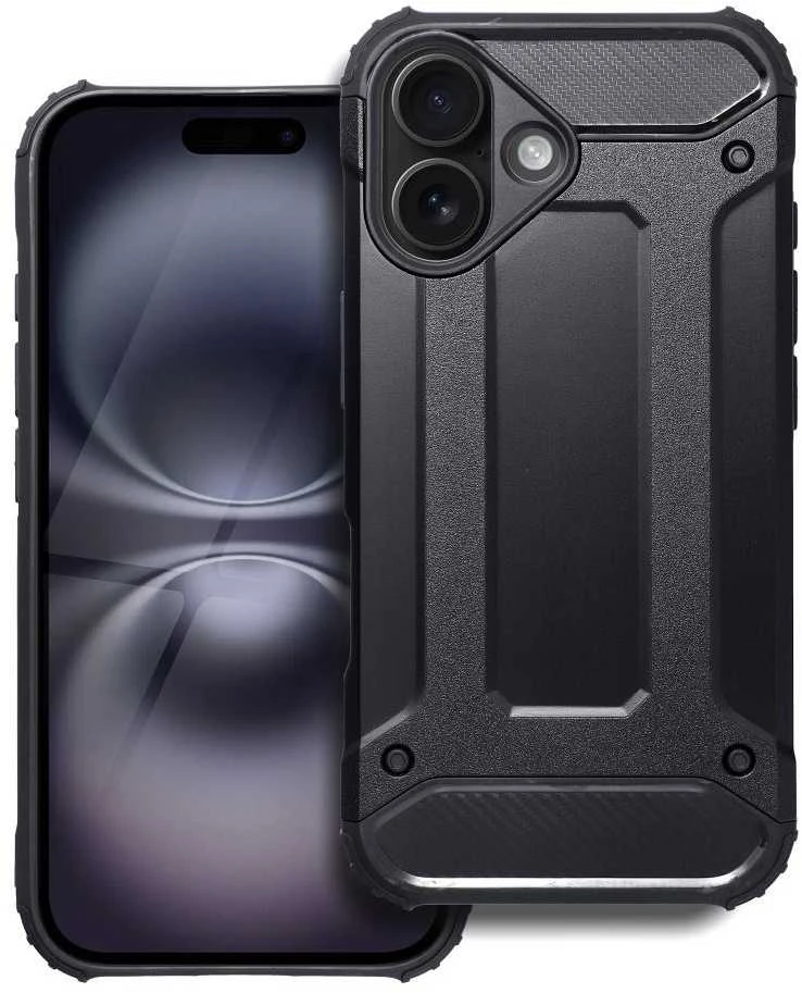 OEM dėklas, skirtas iPhone 16 Armor juodas