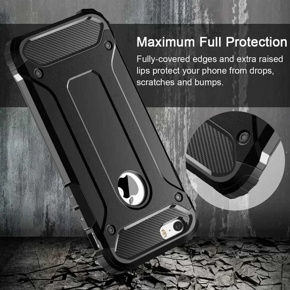 Forcell „Oem“ dėklas, skirtas „iPhone 6/6S Armor“ juodas