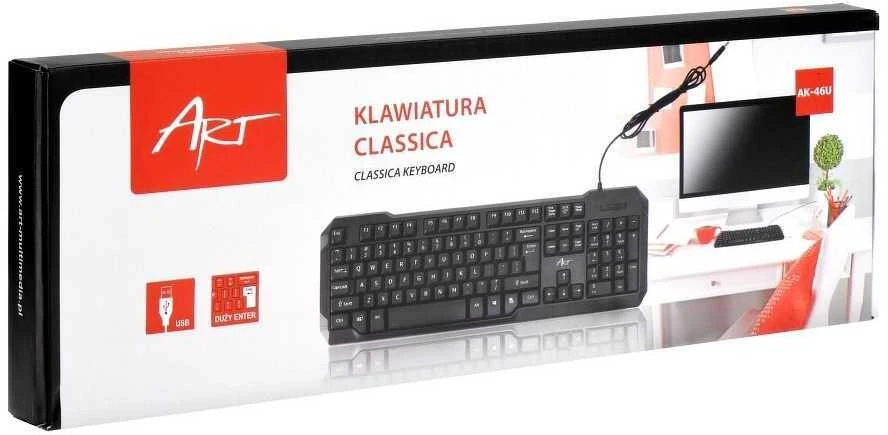 ART KL AK-46 Klaviatūra CLASSICA AK-46 USB juodas