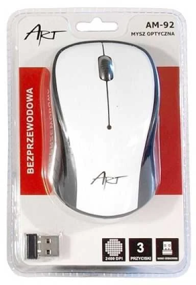 ART wireless computer pelė 2400 dpi AM-92 baltas