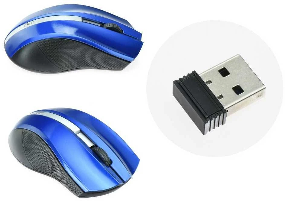 ART MY AM-97E belaidė optinė pelė USB AM-97E mėlynas