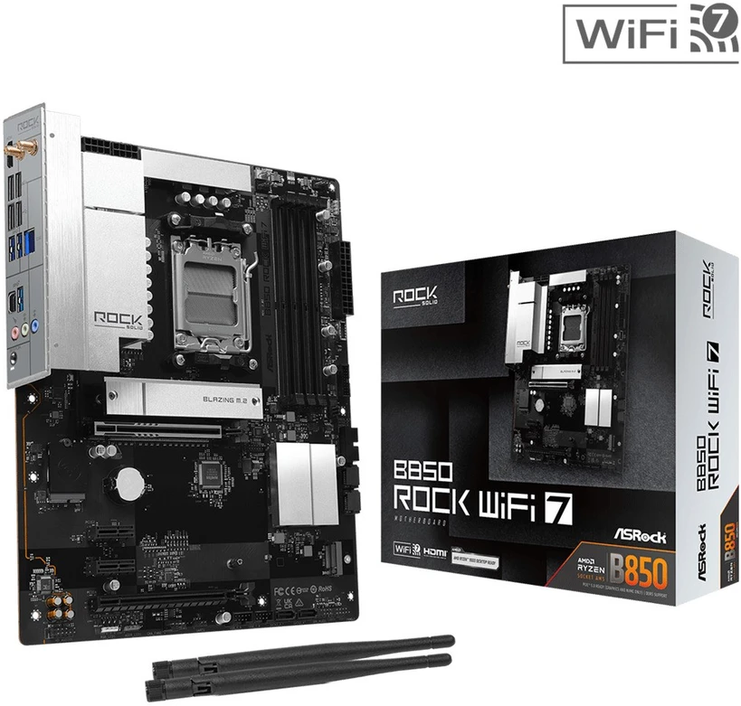 Asrock B850 Rock WiFi 7 AMD B850 Socket AM5 ATX