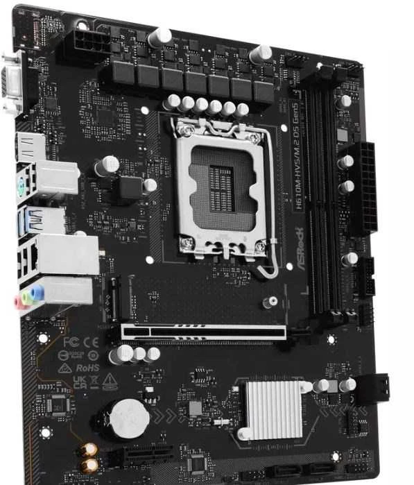 Asrock H610M-HVS/M.2 D5 GEN5 pagrindinė plokštė