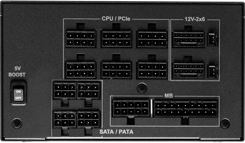 Asrock Phantom Gaming PG-1300G maitinimo blokas 1300 W 20+4 kontaktų ATX ATX Juodas