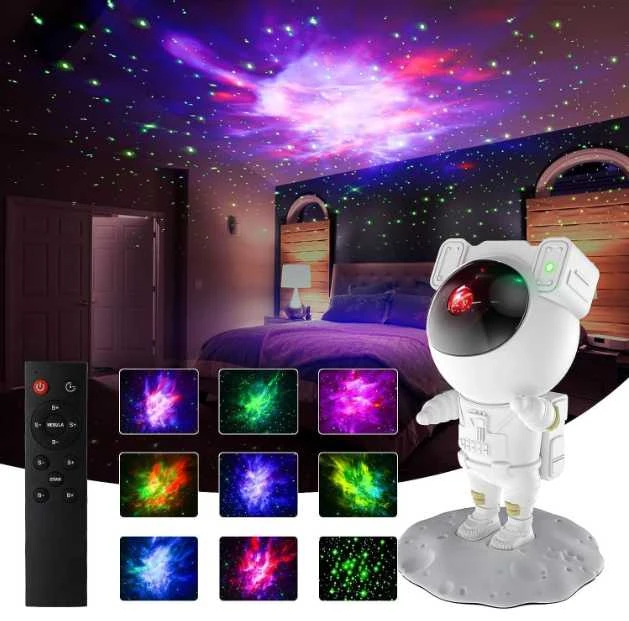 iLike Astronautas baltas žvaigždžių projektorius LED Disco