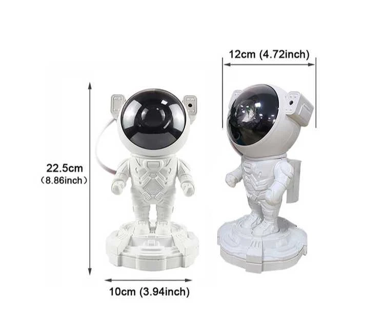 Astronautas baltas žvaigždžių projektorius LED su BLUETOOTH garsiakalbių