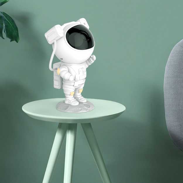 CP Astronautas baltas žvaigždžių projektorius LED Disco