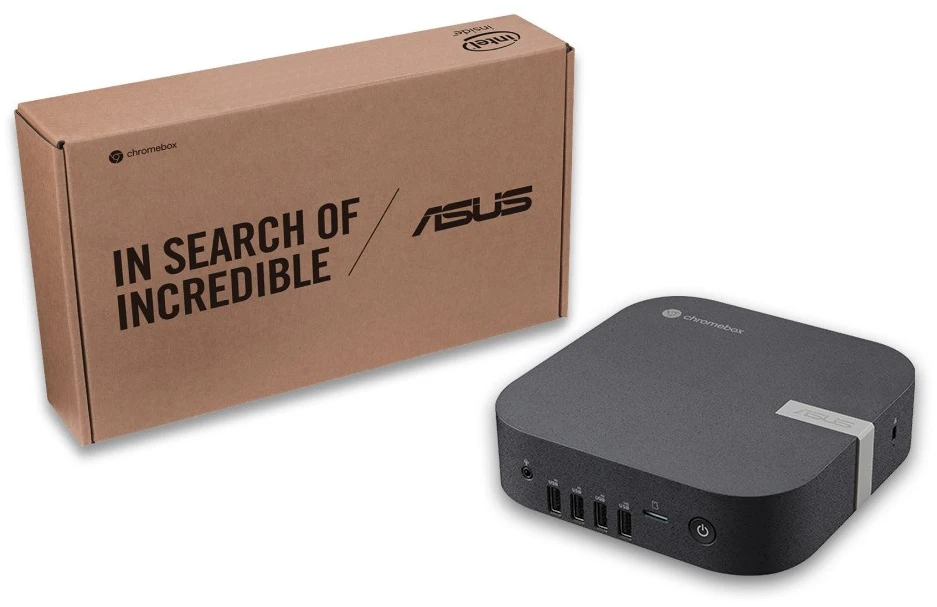 ASUS Chromebox CHROMEBOX6-S3006UN Intel Core 3 100U 8 GB DDR5-SDRAM 128 GB SSD ChromeOS Mini PC Juodas