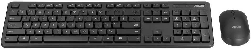 Klaviatūra Asus CW100 | Klaviatūros ir pelės rinkinys | Wireless | US-ENG | Juodas