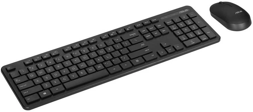 Klaviatūra Asus CW100 | Klaviatūros ir pelės rinkinys | Wireless | US-ENG | Juodas