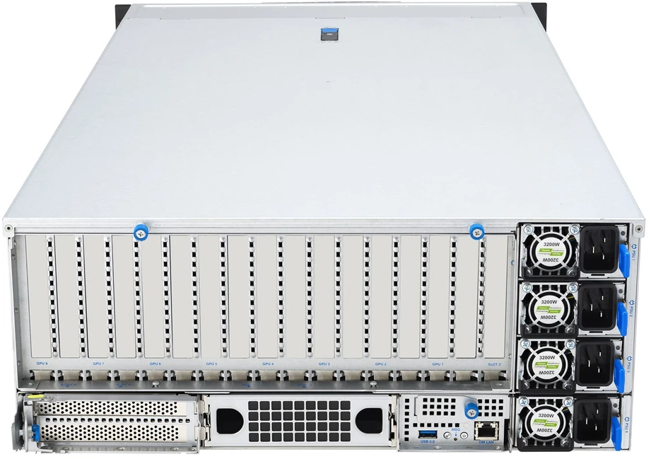 ASUS ESC8000A-E13 LGA 6096 Rack (4U) Sidabrinis
