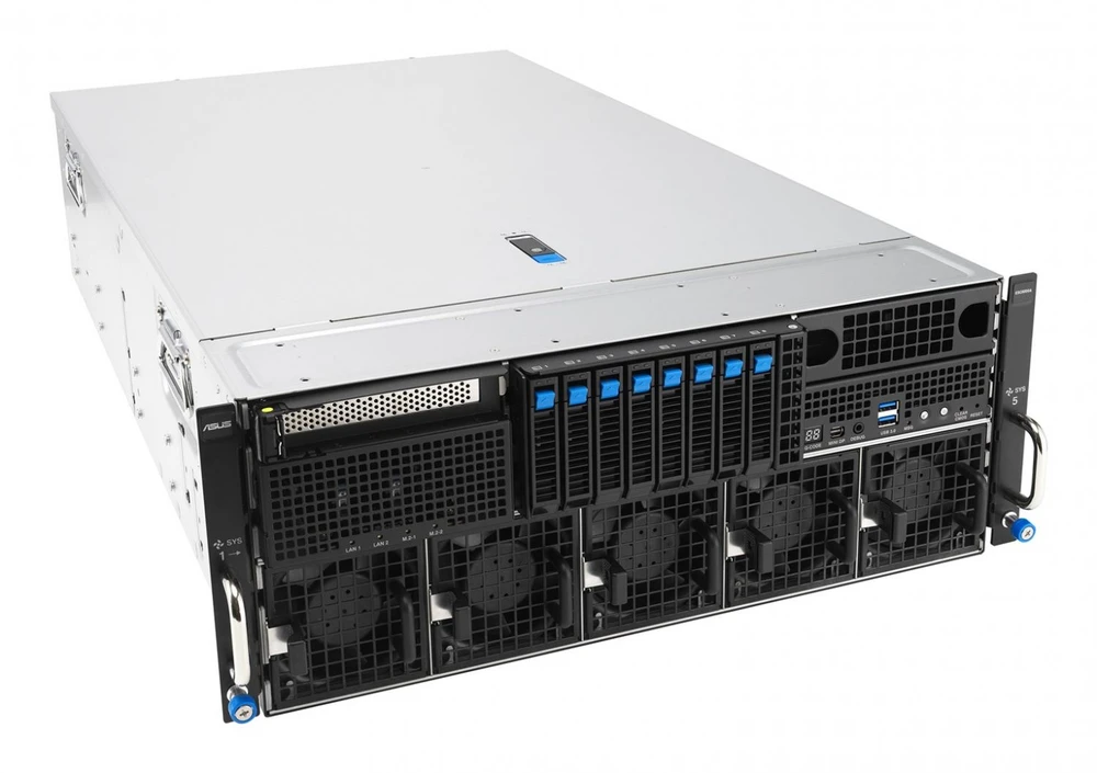 ASUS ESC8000A-E13 LGA 6096 Rack (4U) Sidabrinis