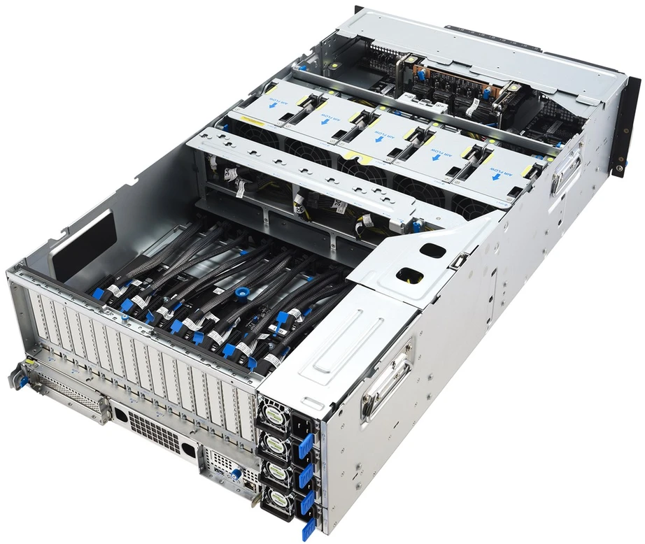 ASUS ESC8000A-E13 LGA 6096 Rack (4U) Sidabrinis