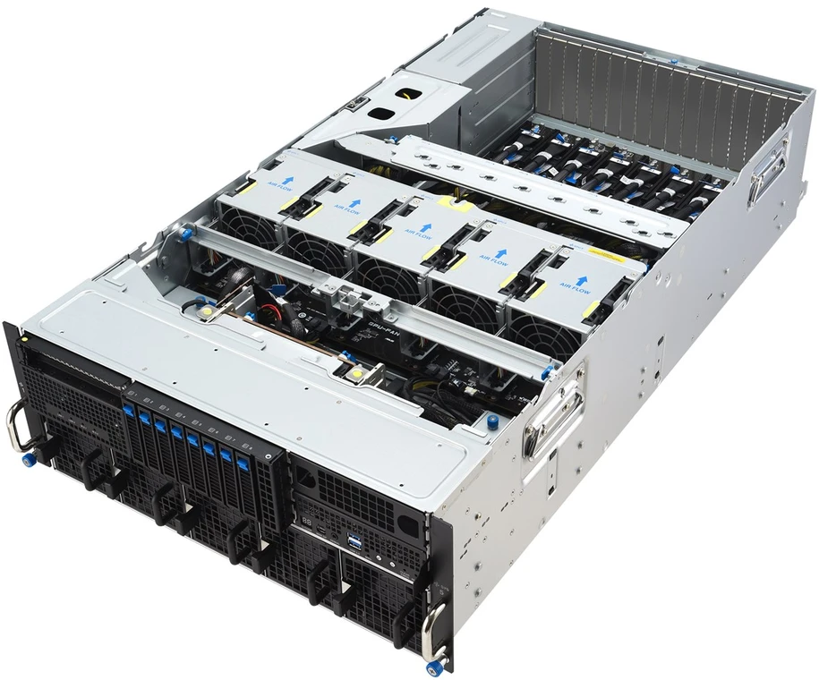 ASUS ESC8000A-E13 LGA 6096 Rack (4U) Sidabrinis