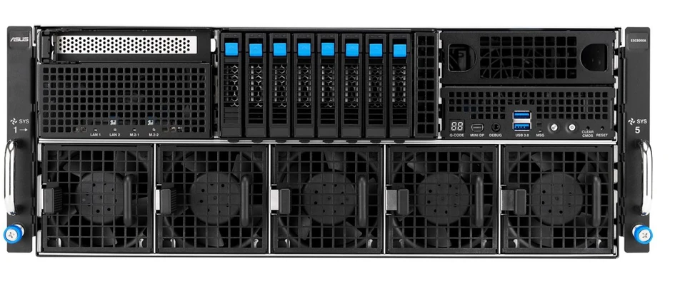 ASUS ESC8000A-E13 LGA 6096 Rack (4U) Sidabrinis