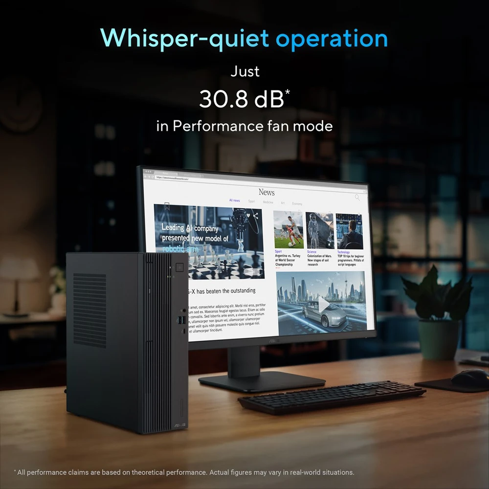 Stacionarus kompiuteris ASUS ExpertCenter P500 SFF P500SV-05210H009X Intel Core 5 210H 16 GB DDR5-SDRAM 512 GB SSD Windows 11 Pro PC Pilkas