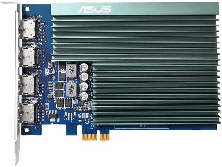 Vaizdo plokštė Asus | GT730-4H-SL-2GD5 | NVIDIA | 2 GB | GeForce GT 730 | GDDR5 | HDMI jungtys kiekis 4 | PCI Express 2.0 | Atminties taktinis dažnis 5010 MHz | Procesoriaus dažnis 902 MHz