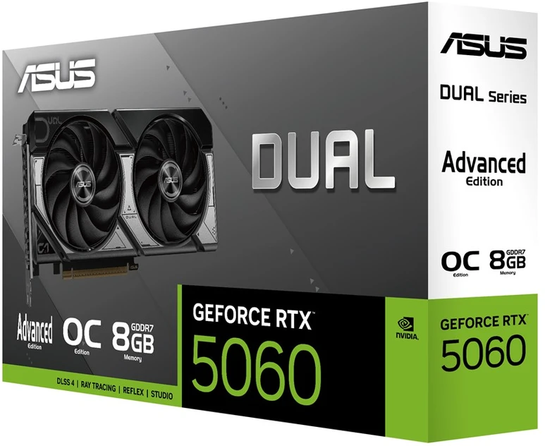 ASUS Dual -RTX5060-O8G-A NVIDIA GeForce RTX 5060 8 GB GDDR7