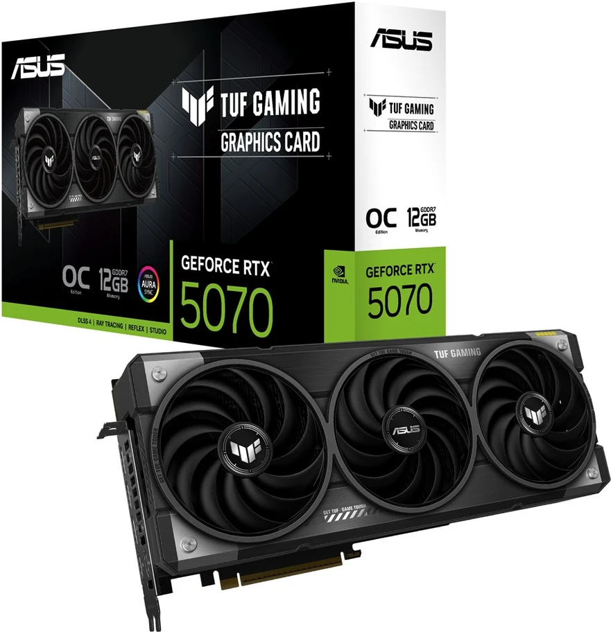 ASUS TUF Gaming TUF-RTX5070-O12G-GAMING NVIDIA GeForce RTX 5070 12 GB GDDR7