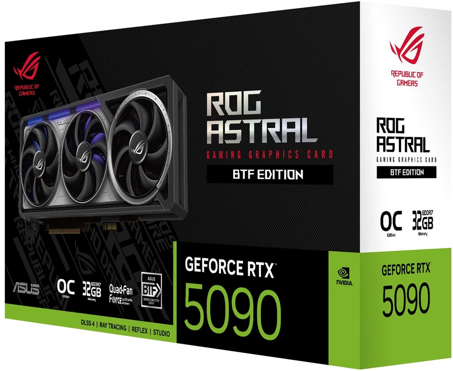 Vaizdo plokštė ASUS ROG Astral - -RTX5090-O32G-BTF-GAMING NVIDIA GeForce RTX 5090 32 GB GDDR7