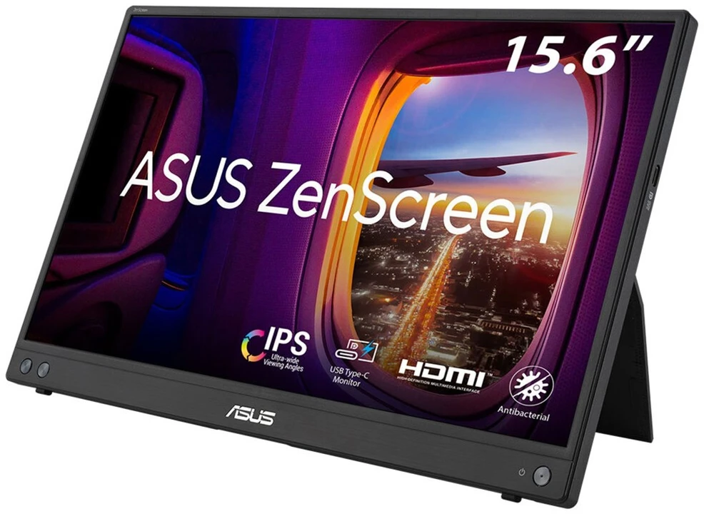 Monitorius ASUS ZenScreen MB16AHV, 15.6", 1920 x 1080, 60 Hz, IPS, 5 ms