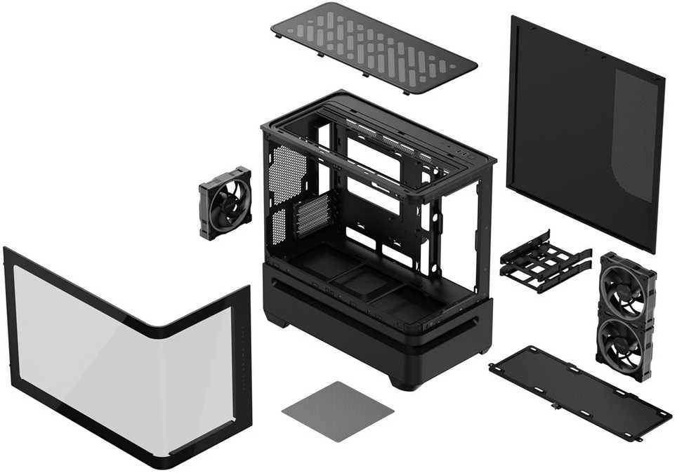 ASUS PRIME AP202 ARGB Mini Tower Baltas