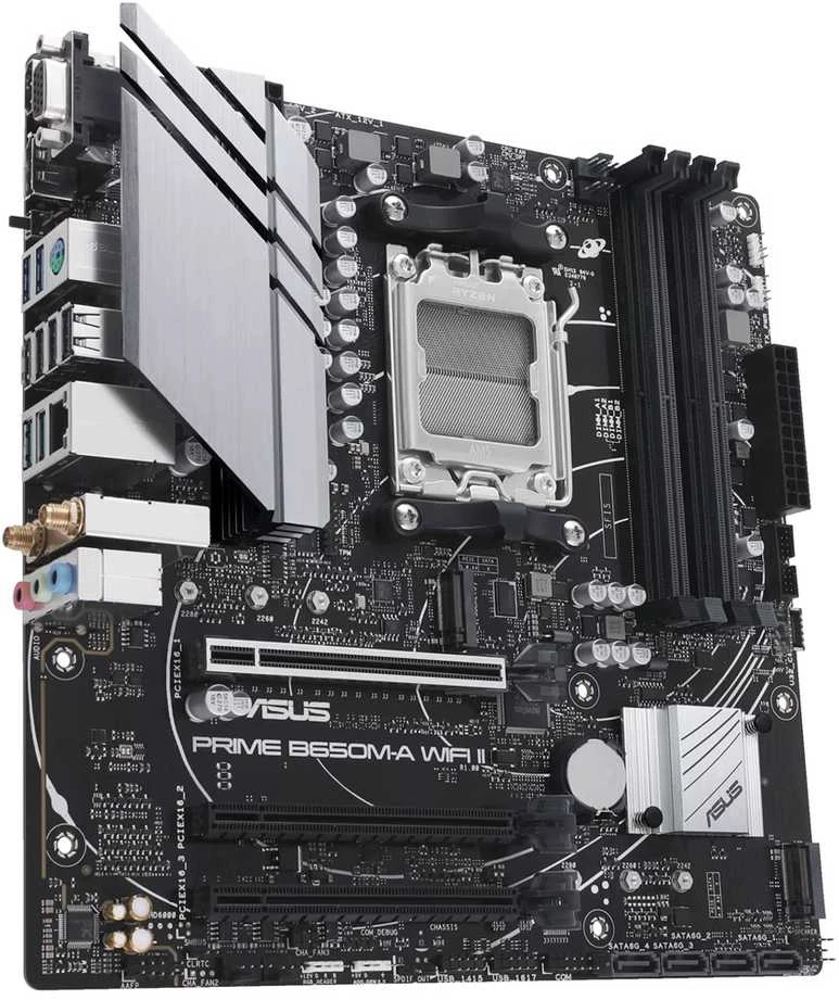 Pagrindinė plokštė ASUS AMD B650/Micro-ATX/Memory DDR5/Atminties lizdai 4/3xPCI-Express 4.0 16x/2xM.2/1x15pin D-sub/1xHDMI/1xDisplayPort/4xUSB 2.0/4xUSB 3.2/1xPS/2/1xRJ45/3xAudio port