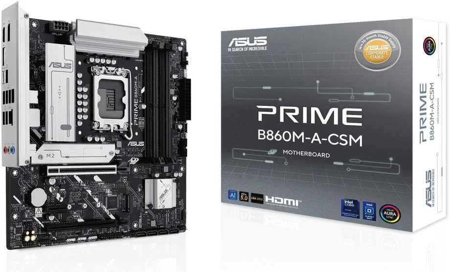 Pagrindinė plokštė ASUS PRIME B860M-A-CSM Intel B860 LGA 1851 (Socket V1) micro ATX