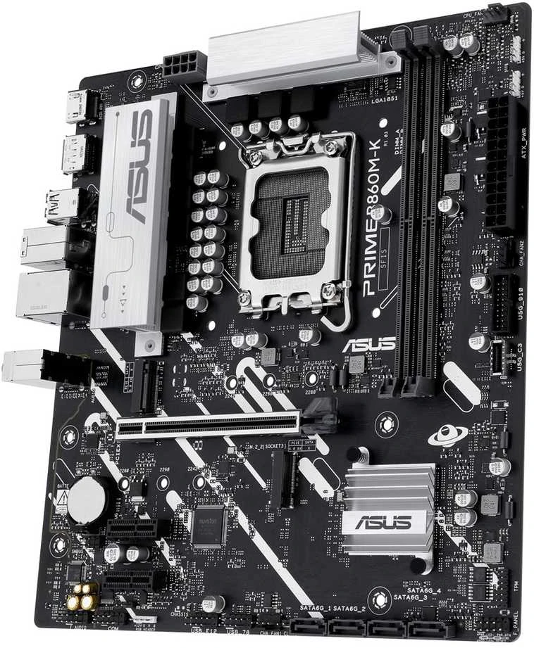 Pagrindinė plokštė ASUS PRIME B860M-K Intel B860 LGA 1851 (V1 lizdas) mikro ATX