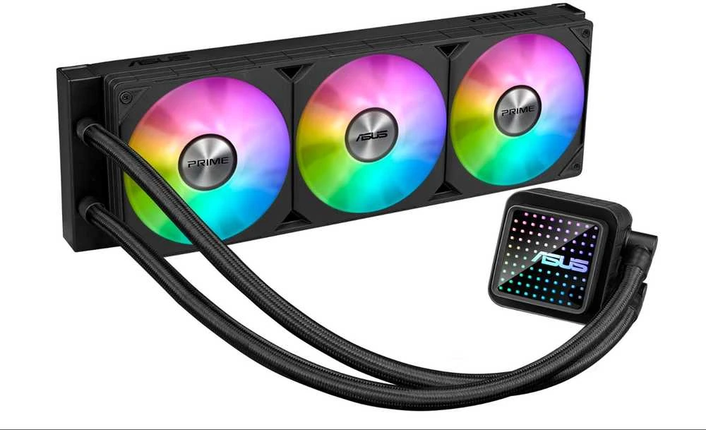Procesoriaus Aušinimo Rinkinys - Asus Prime LC 360 ARGB 3 Ventiliatoriai Juodas