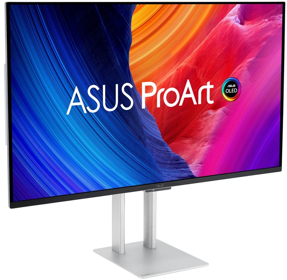 ASUS ProArt OLED PA32UCDM computer monitorius 80 cm (31.5") 3840 x 2160 pikselių 4K Ultra HD QD-OLED Sidabrinis