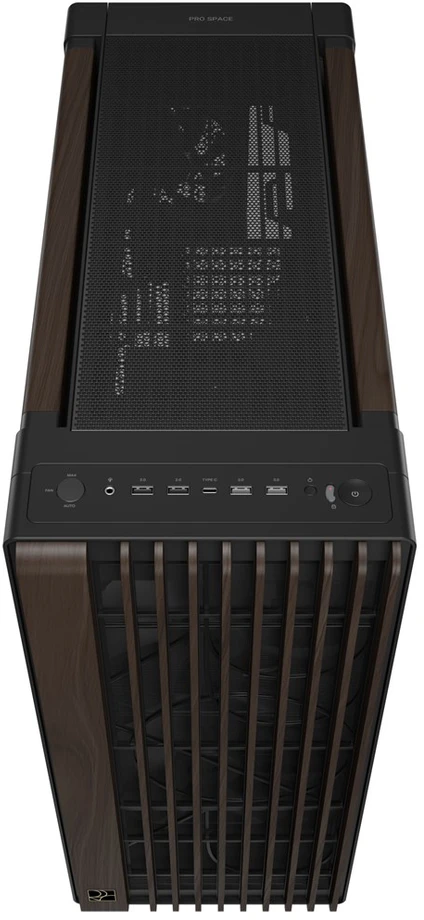 ASUS ProArt PA602 Wood Edition Modern Juodas - Midi Tower with Tempered Glass Panel, Juodas, Wood