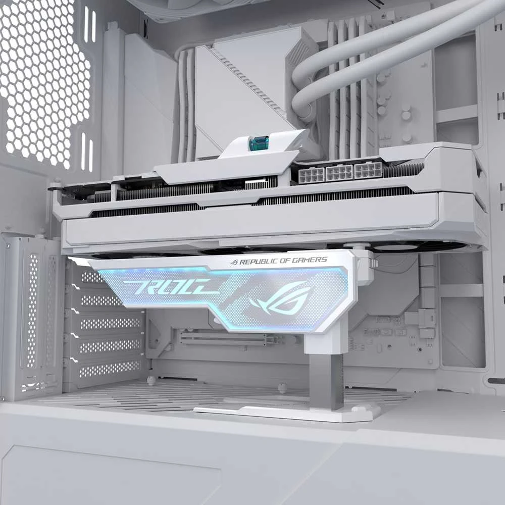 Vaizdo Plokštės Laikiklis - ASUS ROG Herculx Universalus Baltas Daugiaspalvis