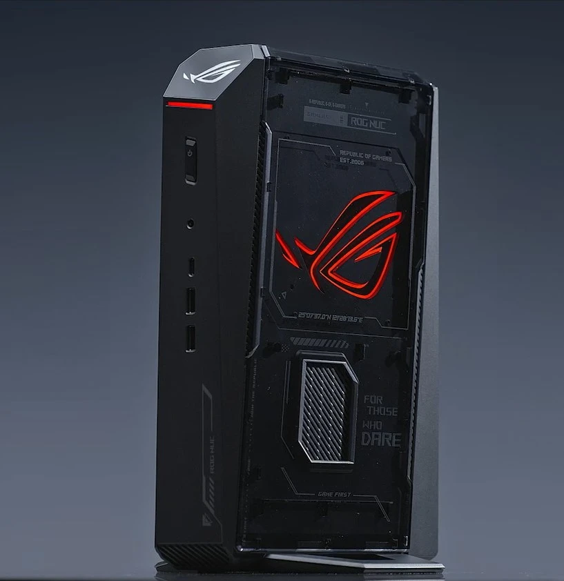 ASUS ROG NUC RNUC15JNK9X28AA2 Intel Core Ultra 9 275HX 32 GB DDR5-SDRAM 2 TB SSD NVIDIA GeForce RTX 5080 Windows 11 Home USFF Mini kompiuteris Juodas