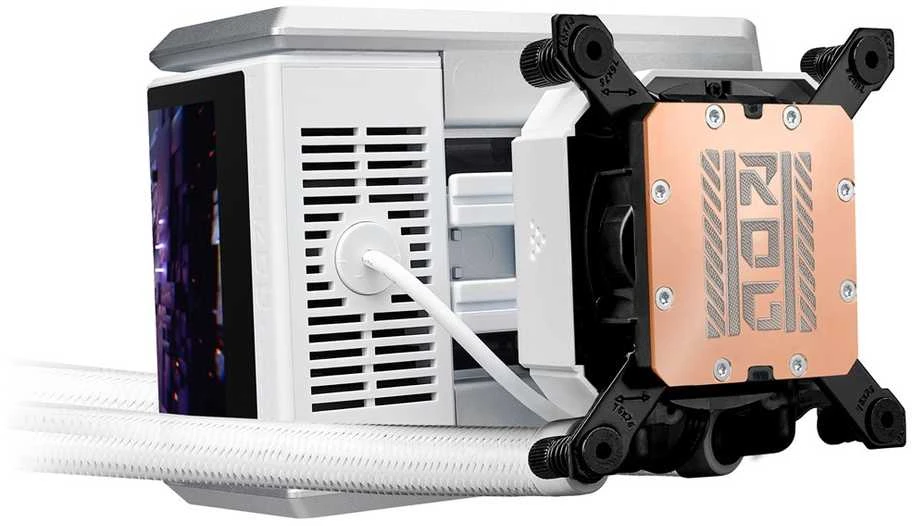 Asus ROG RYUO IV 360 ARGB Wht - viskas viename vandens aušinimas, 12 cm (baltas)