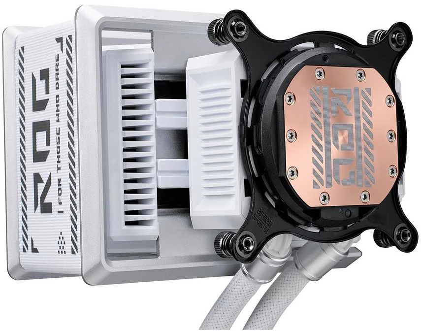ASUS ROG Ryuo IV SLC 360 ARGB Baltas Edition procesorius „viskas viename“ skysčio aušintuvas 12 cm