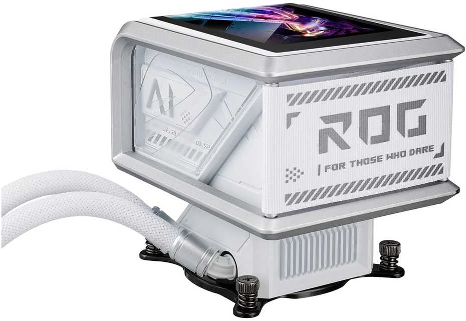 ASUS ROG Ryuo IV SLC 360 ARGB Baltas Edition procesorius „viskas viename“ skysčio aušintuvas 12 cm