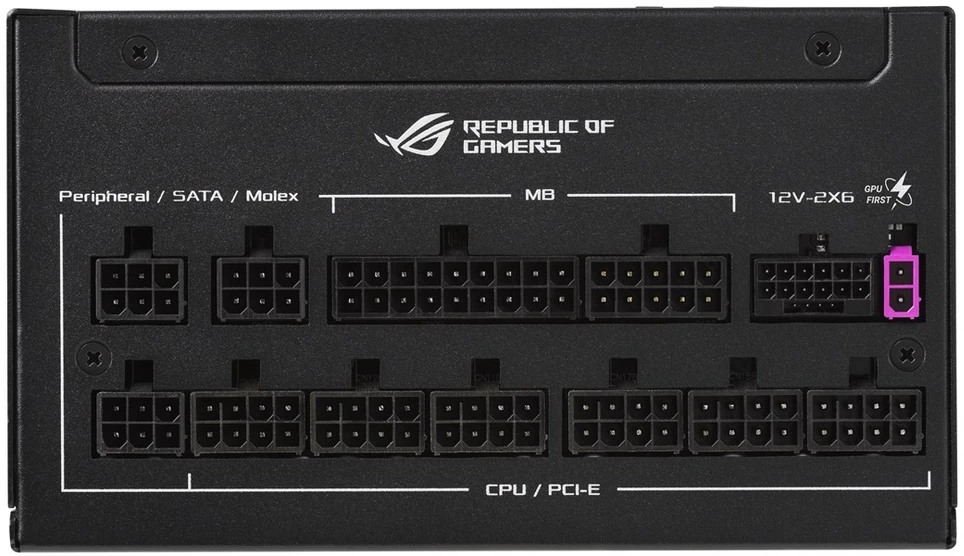ASUS ROG -STRIX-1200P-GAMING-E maitinimo blokas 1200 W 20+4 pin ATX ATX Juoda, Multi spalvos