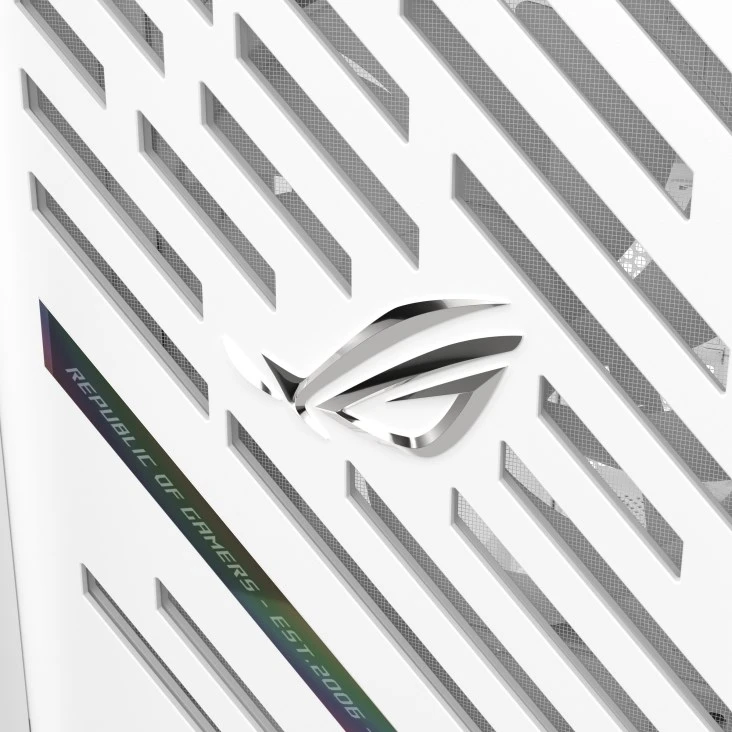 ASUS ROG STRIX HELIOS II GX601S, Bokšto tipo korpusas - baltas, grūdintas stiklas