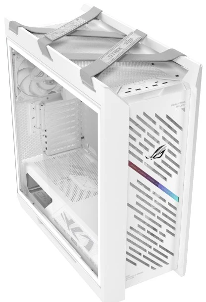 ASUS ROG STRIX HELIOS II GX601S, Bokšto tipo korpusas - baltas, grūdintas stiklas