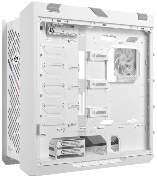 ASUS ROG STRIX HELIOS II GX601S, Bokšto tipo korpusas - baltas, grūdintas stiklas