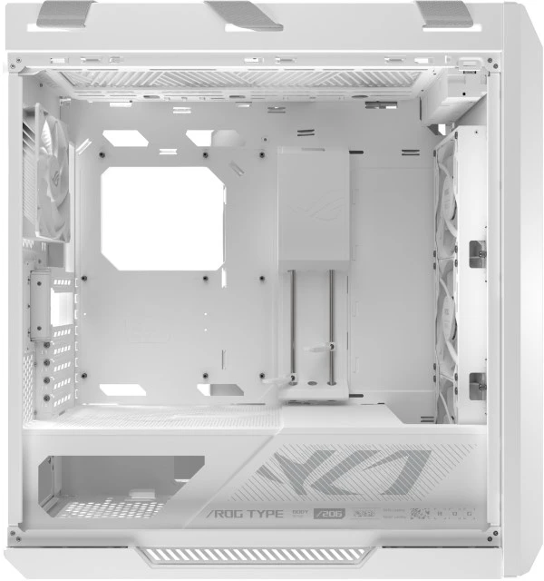 ASUS ROG STRIX HELIOS II GX601S, Bokšto tipo korpusas - baltas, grūdintas stiklas