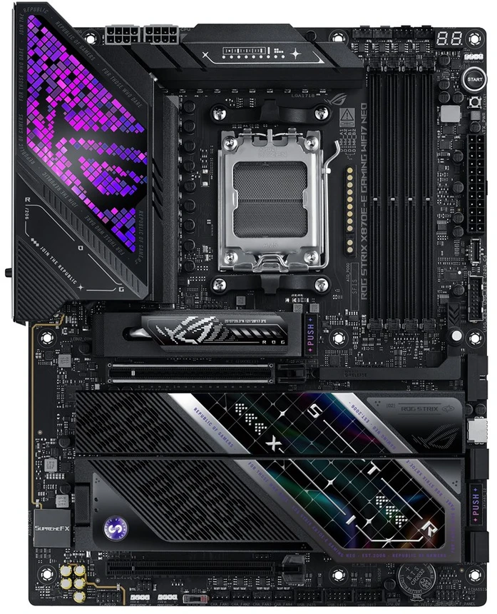 Pagrindinė plokštė ASUS ROG STRIX X870E-E GAMING WIFI7 NEO AMD X870E Socket AM5 ATX