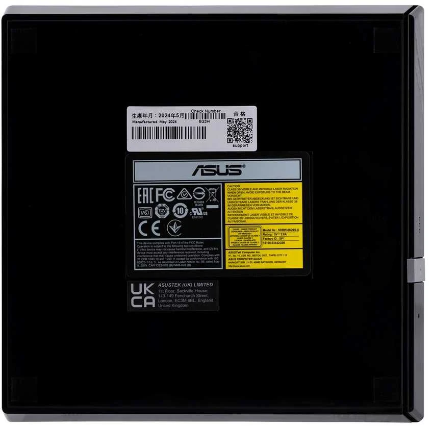 Asus | SDRW-08D2S-U Lite | Sąsaja USB 2.0 | DVD±RW | CD skaitymo greitis 24 x | CD įrašymo greitis 24 x | Juodas | Stalinis kompiuteris / Nešiojamasis kompiuteris