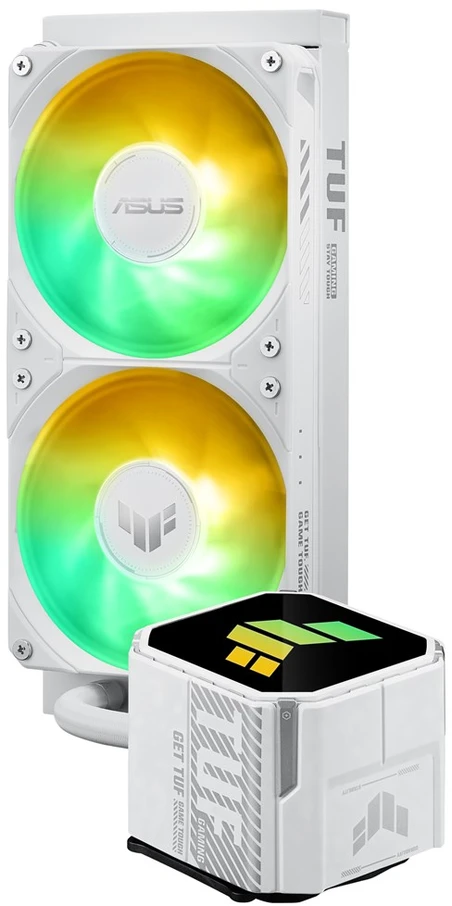 ASUS TUF GAMING LC III 240 ARGB WHT procesorius „viskas viename“ skysčio aušintuvas 12 cm Baltas