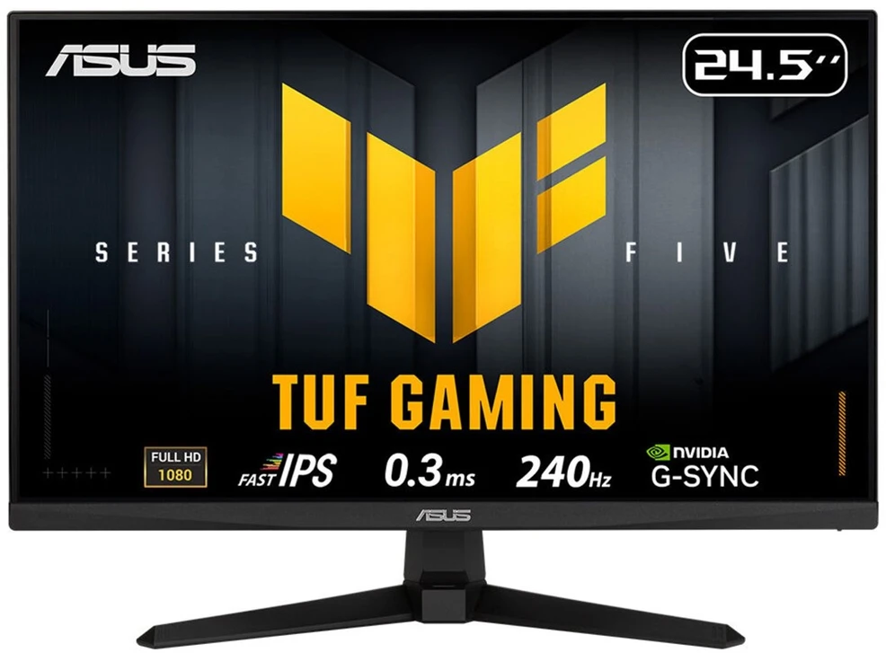 ASUS TUF Gaming VG259QM5A computer monitorius 62.2 cm (24.5") 1920 x 1080 pikselių Full HD LCD Juodas