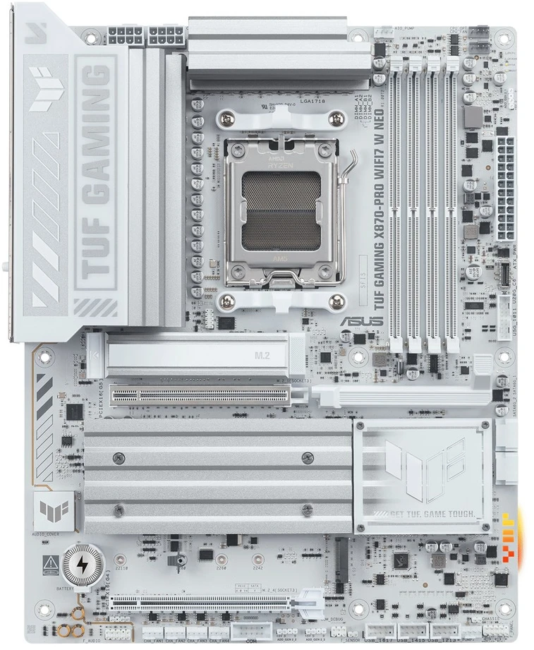 Pagrindinė plokštė ASUS TUF GAMING X870-PRO WIFI7 W NEO AMD X870 Socket AM5 ATX