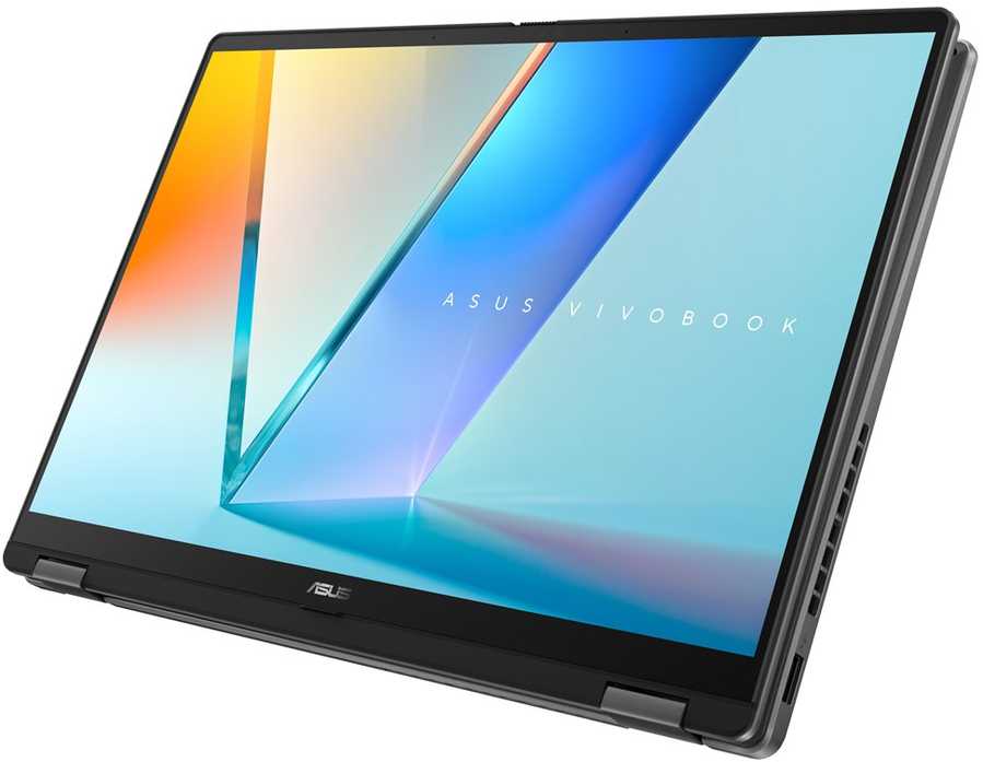 Nešiojamas kompiuteris ASUS Vivobook 14 Flip TP3407SA-DS74T Intel Core Ultra 7 256V hibridinis (2 viename) 35,6 cm (14") Jutiklinis ekranas WUXGA 16 GB LPDDR5x-SDRAM 1 TB SSD Wi-Fi 7 (802.11be) Windows 11 Home Pilkas Naujas Perpakuotas/Perpakuotas (Pažeista pakuotė)